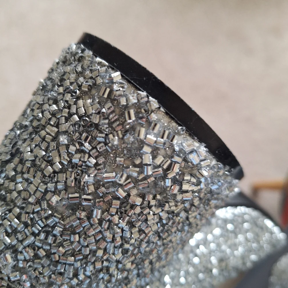 MM6 Maison Margiela Pre-owned Silver Beaded Mules - Picture 16 of 16